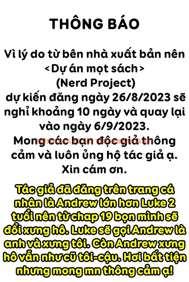 Dự Án Mọt Sách - Chapter 18.1